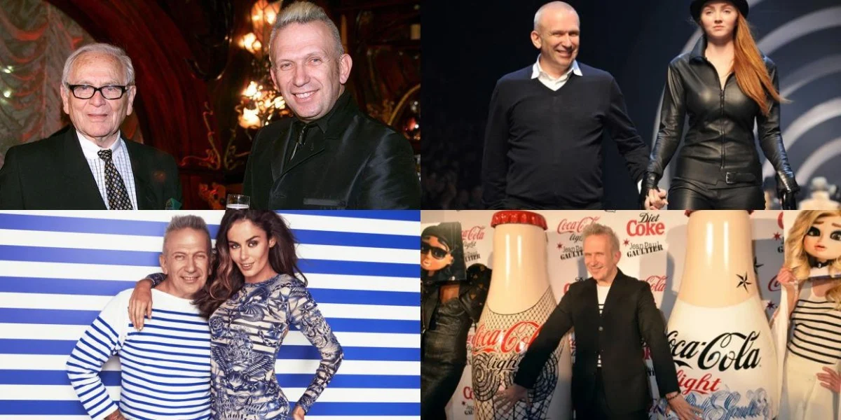 Jean-Paul Gaultier has perfected his craft through collaborations with prestigious brands such as Pierre Cardin, Hermès, Target and Diet Coke. Source-Synthesis