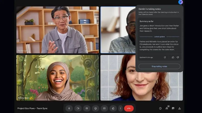Google Meet launches AI-powered automatic note-taking feature