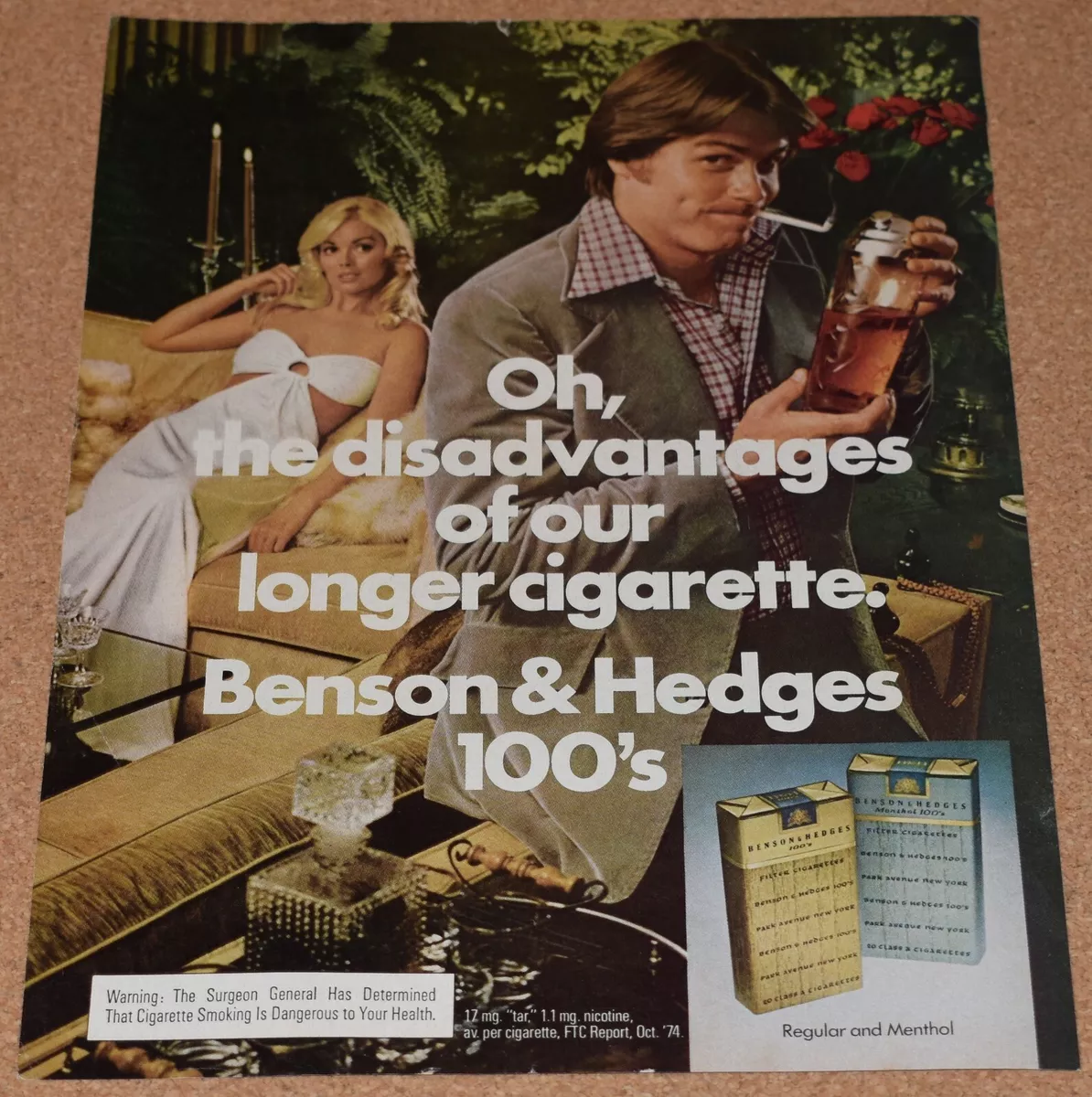 Benson & Hedges Cigarette Brand with Creative Poster Design