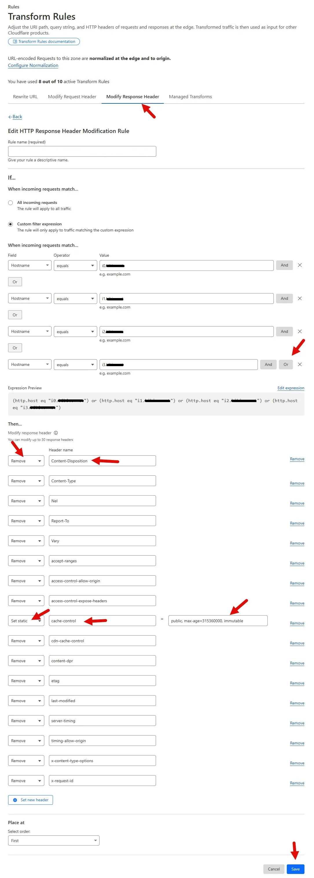 Cloudflare Transform Rules worker and page