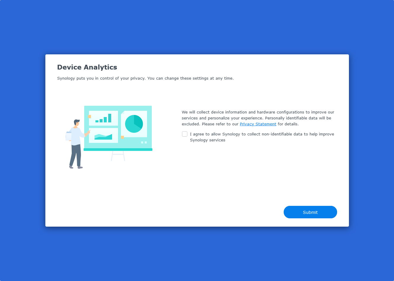 Configure Device Analytics Xpenology DSM 7.2