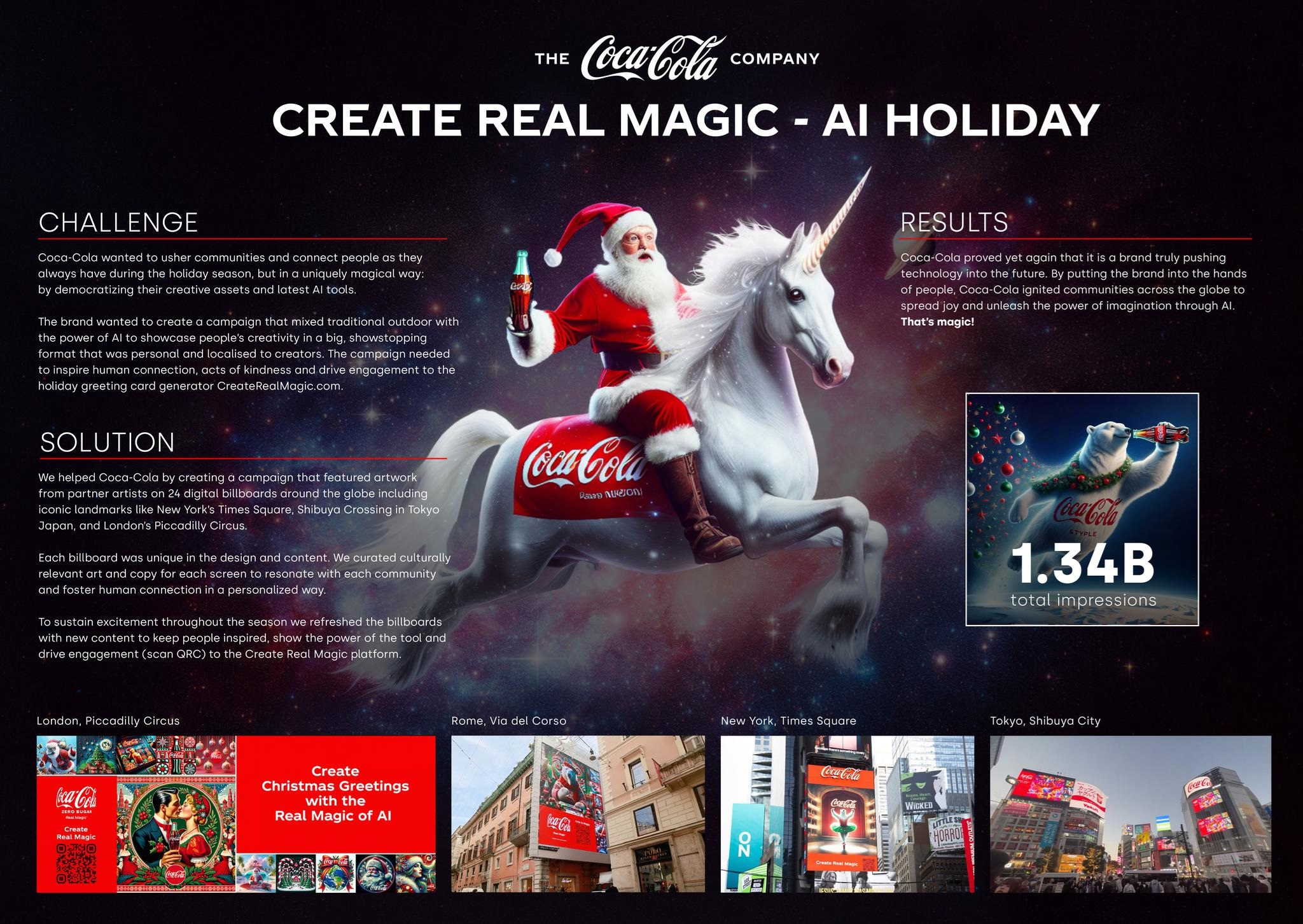 Create Real Magic Challenge in a Coca-Cola campaign