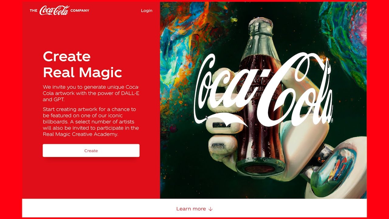 Create Real Magic platform in a Coca-Cola campaign