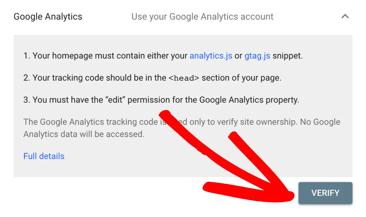 Google Search Console Verify Domain