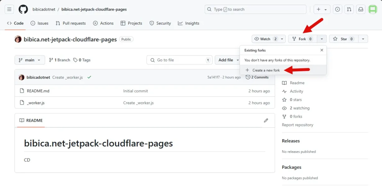 Jetpack Cloudflare Pages