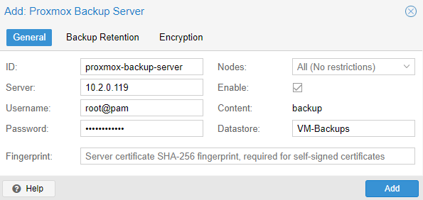 Proxmox Backup Server