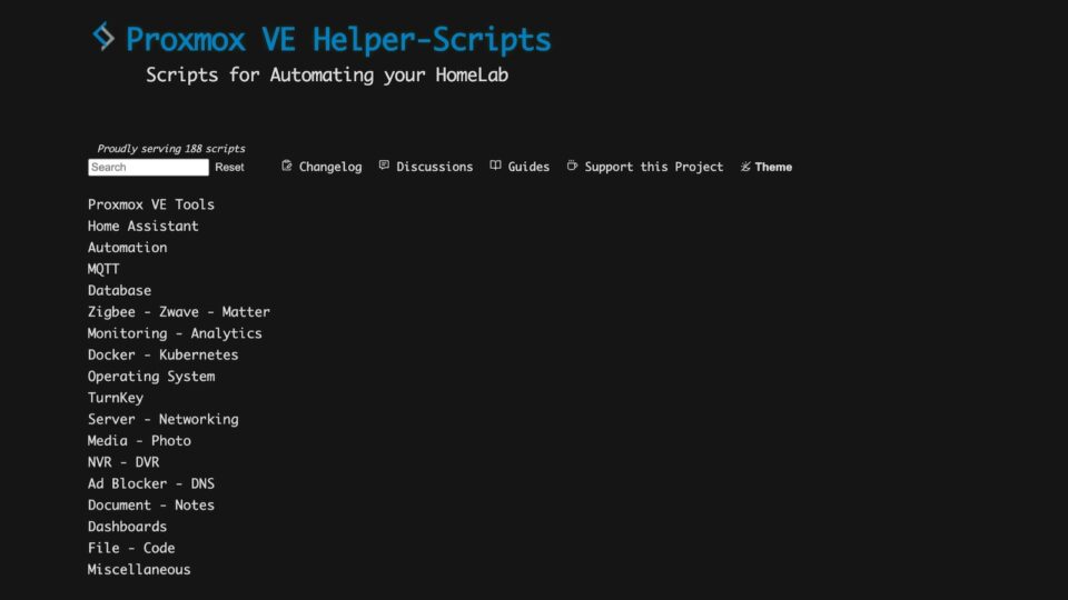 Proxmox VE-Helper Scripts