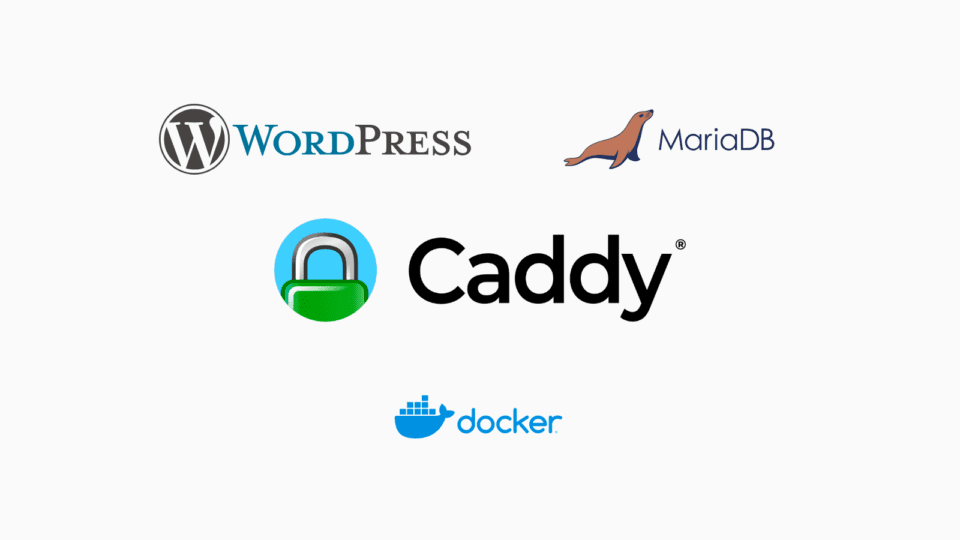 Install WordPress running on Caddy Server using Docker Compose