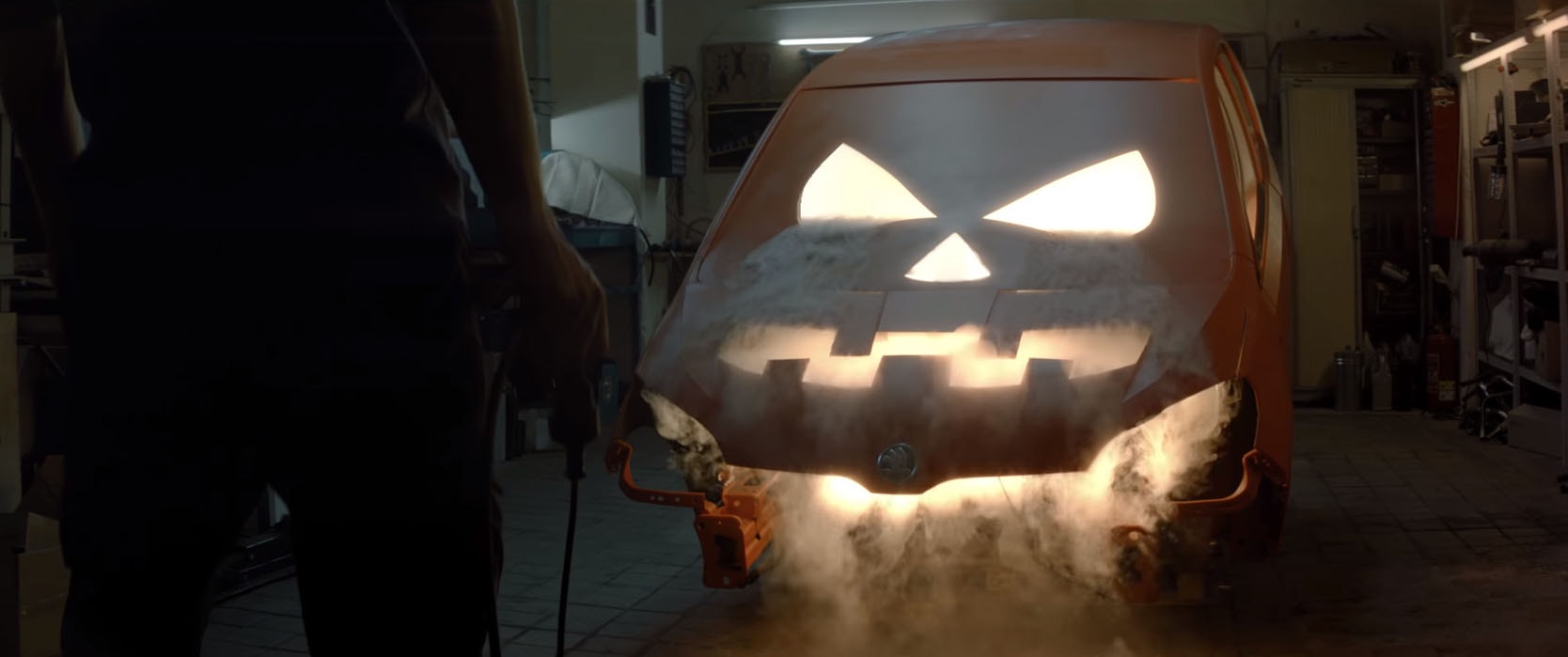 Skoda halloween ad says children who carve pumpkins can develop problems