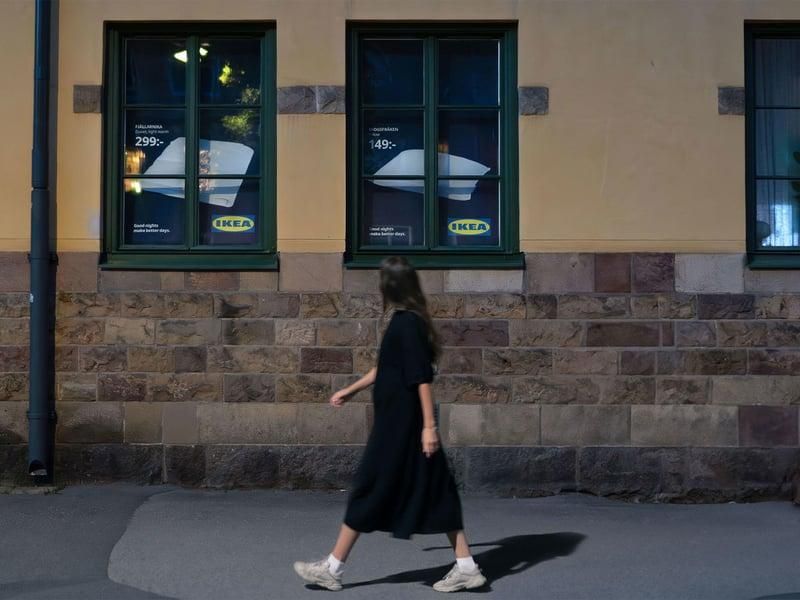 IKEA turns window blinds into unique billboards, inviting customers to become brand ambassadors