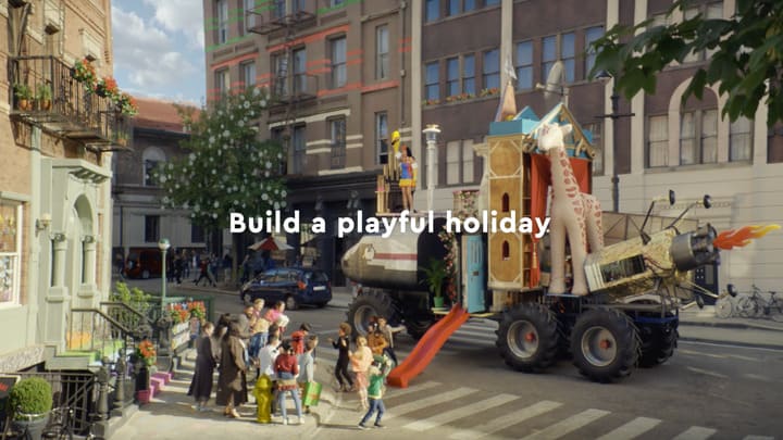 LEGO has launched a global Christmas campaign called 'Build a Playful Holiday'