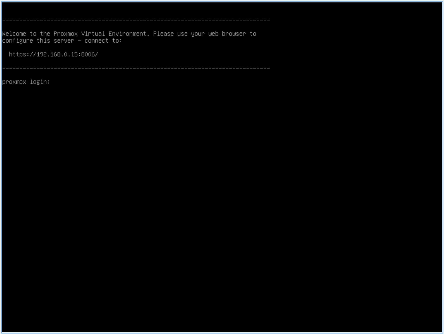 Install Proxmox VE