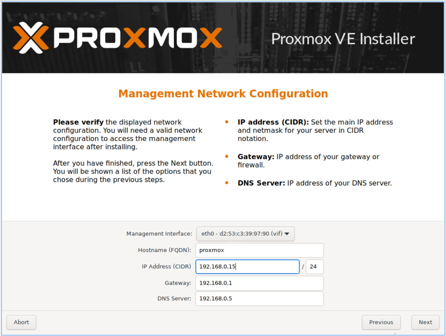 Install Proxmox VE