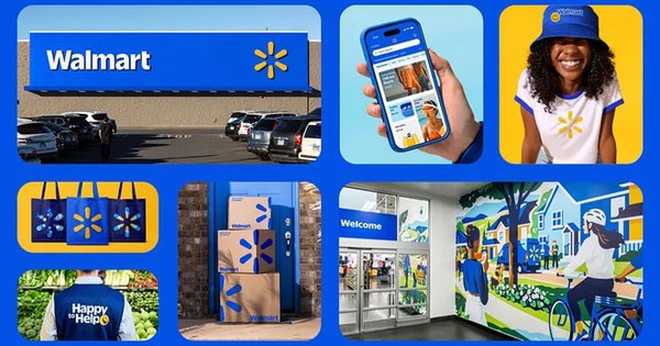 Walmart changes its brand identity after 17 years with a new blue tone but still keeps the old font