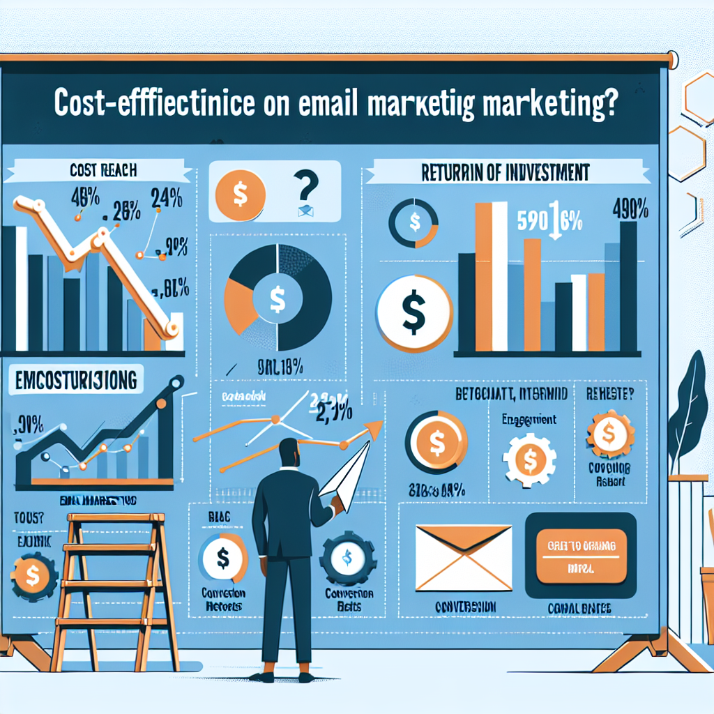 A Graph Comparing The Cost-Effectiveness of Email Marketing Versus Other Advertising Methods, Highlighting the High Rot Of Email Marketing with Data and Charts.