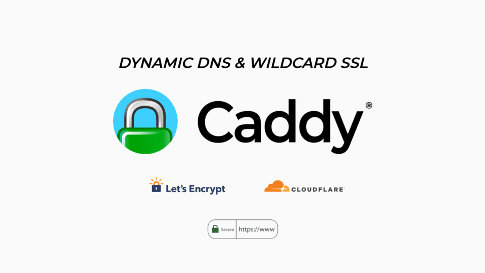 Dynamic DNS and Wildcard SSL configuration for caddy server